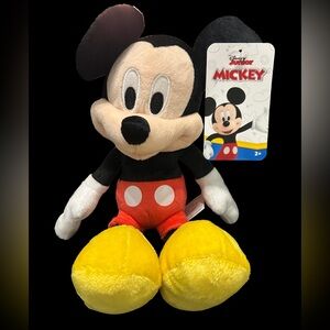 Disney Mickey Mouse Plush - Black, Red, Yellow & White
